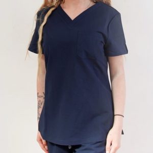 V-Neck Top Scrubs Blue