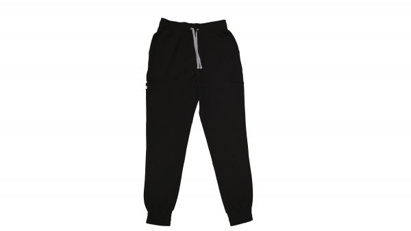 Black Medical Scrubs Set with Grip Trouser for Women & Men - Image 4